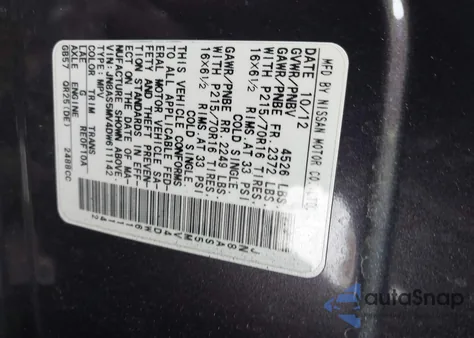 2013 Nissan Rogue S from USA, damaged, VIN JN8AS5MV4DW611142